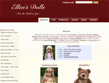 Tablet Screenshot of ellensdolls.com